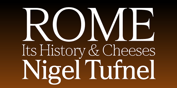 Card displaying Hardcover Variable typeface in various styles