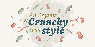 Card displaying Landa typeface in various styles