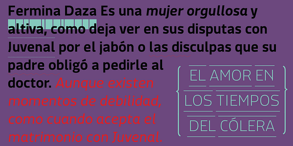 Card displaying MachoModular typeface in various styles