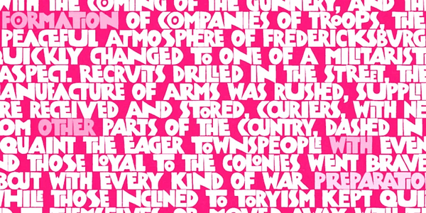 Card displaying Kokoschka typeface in various styles