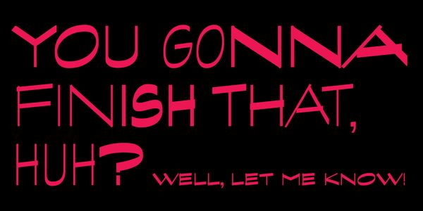 Card displaying Graphite typeface in various styles