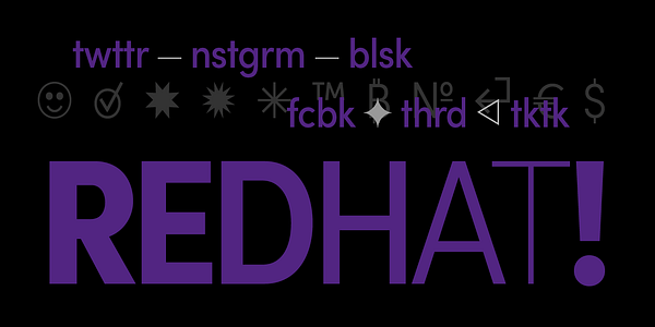 Card displaying Sofia Narrow typeface in various styles