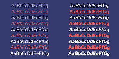 Card displaying Univia Pro typeface in various styles