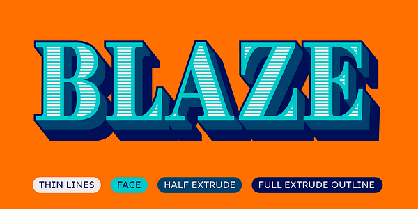 Card displaying Brim Narrow typeface in various styles