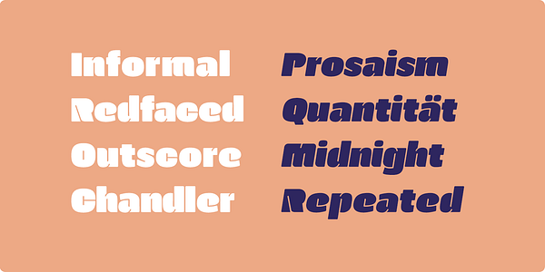 Card displaying Manometer Sans typeface in various styles