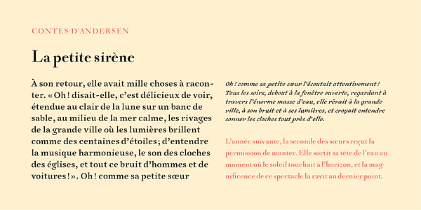 Card displaying MVB Sirenne typeface in various styles