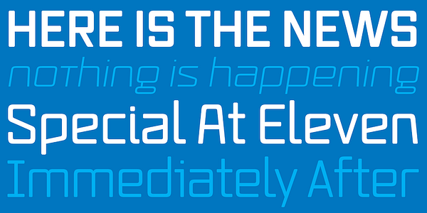 Card displaying Vox Round typeface in various styles