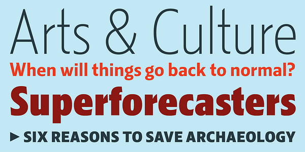 Card displaying Kranto Display typeface in various styles