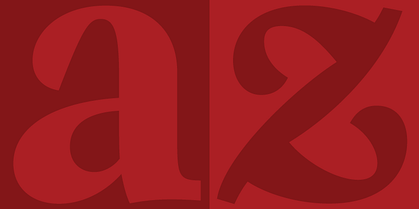 Card displaying Mauritius typeface in various styles