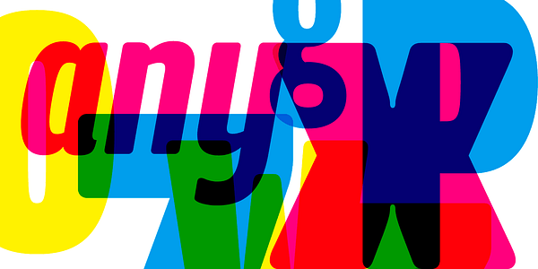 Card displaying Program typeface in various styles