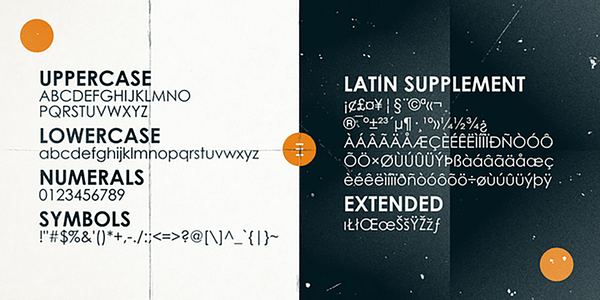 Card displaying Century Gothic typeface in various styles