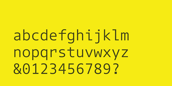 Card displaying Dico Code One typeface in various styles