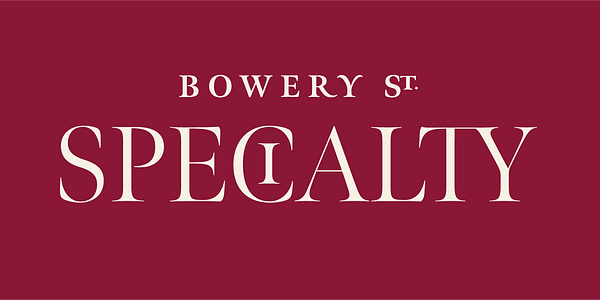 Card displaying Meno Banner typeface in various styles