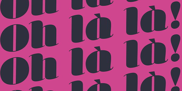 Card displaying Margarita typeface in various styles