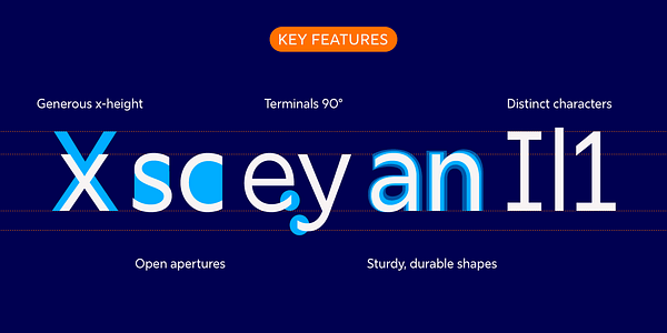 Card displaying Rig Sans typeface in various styles