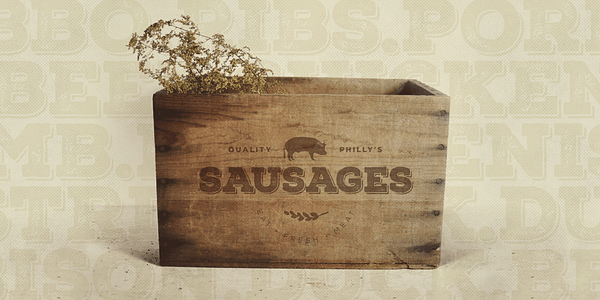 Card displaying Nexa Rust typeface in various styles