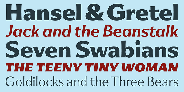 Card displaying SuperBlue typeface in various styles