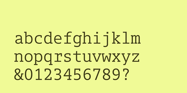 Card displaying Dico Slab typeface in various styles