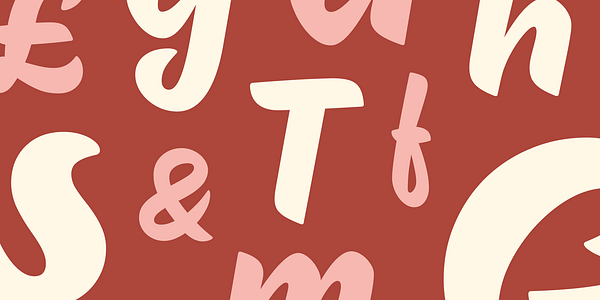 Card displaying Tareco typeface in various styles