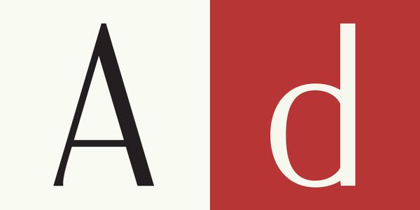 Card displaying Olimpico typeface in various styles