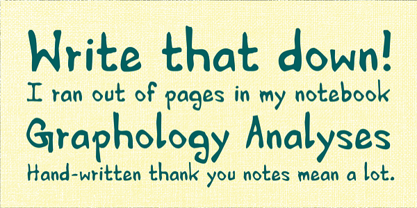 Card displaying HVD Edding 780 typeface in various styles