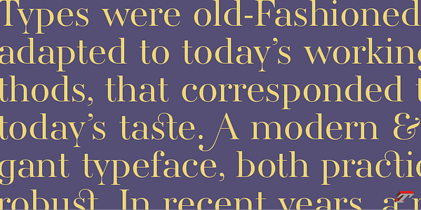 Card displaying AW Conqueror Didot typeface in various styles