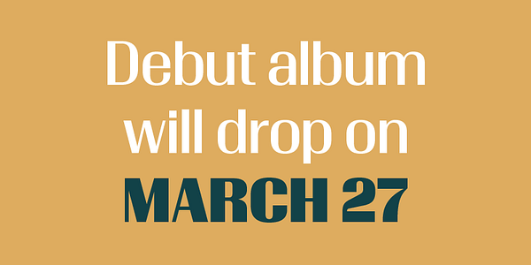 Card displaying Timonium typeface in various styles