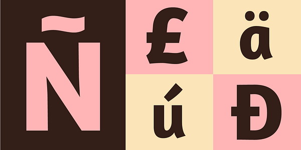 Card displaying Amaranth typeface in various styles