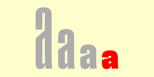 Card displaying Pressio typeface in various styles