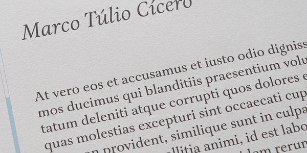 Card displaying Aria Text typeface in various styles