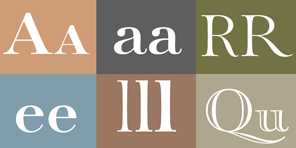 Card displaying Paganini typeface in various styles