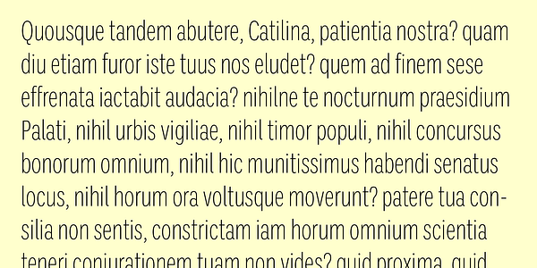 Card displaying Ballinger X-Condensed typeface in various styles