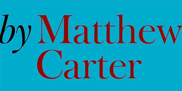 Card displaying Big Moore typeface in various styles