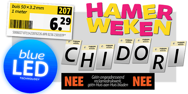 Card displaying Chidori Variable typeface in various styles