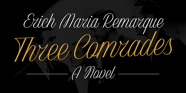 Card displaying Classic Ruby Script typeface in various styles