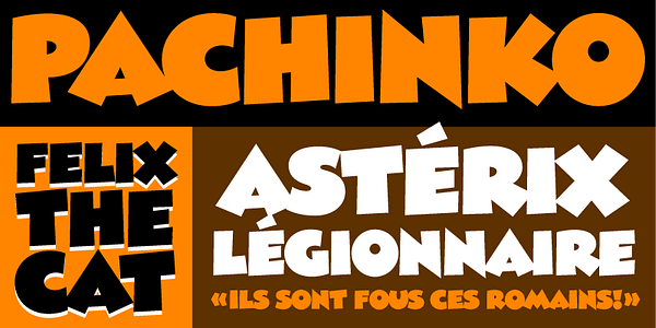 Card displaying Madcap typeface in various styles