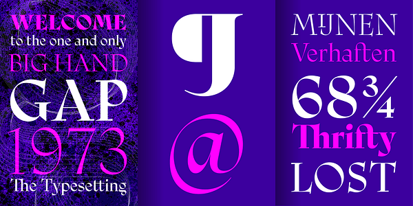 Card displaying Ciclo Display typeface in various styles