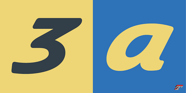 Card displaying Airco typeface in various styles