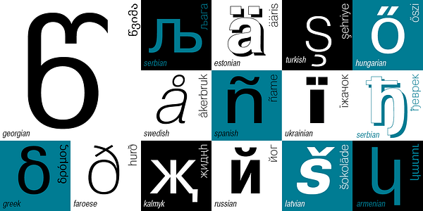 Card displaying Pragmatica typeface in various styles