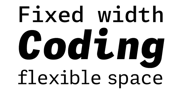 Card displaying Adelle Mono typeface in various styles