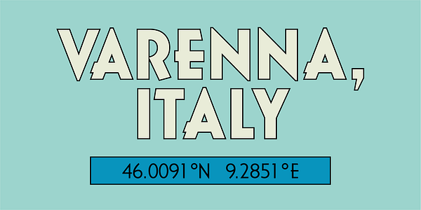 Card displaying Casablanca URW typeface in various styles