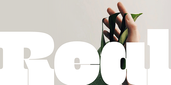 Card displaying Gigantic typeface in various styles