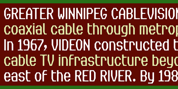 Card displaying Slight Chance typeface in various styles