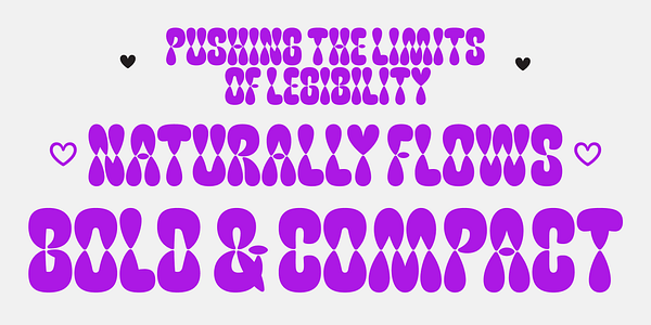 Card displaying CoFo FlicFlac typeface in various styles