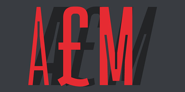 Card displaying Rocinante Titling Variable typeface in various styles