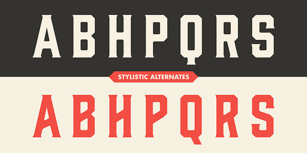 Card displaying Gin typeface in various styles