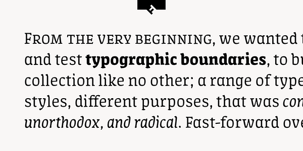 Card displaying FF Amman Serif typeface in various styles