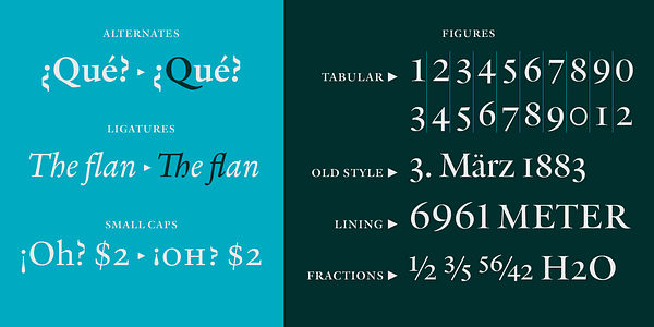 Card displaying MVB Verdigris Pro typeface in various styles