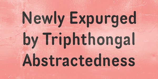 Card displaying Scheme typeface in various styles