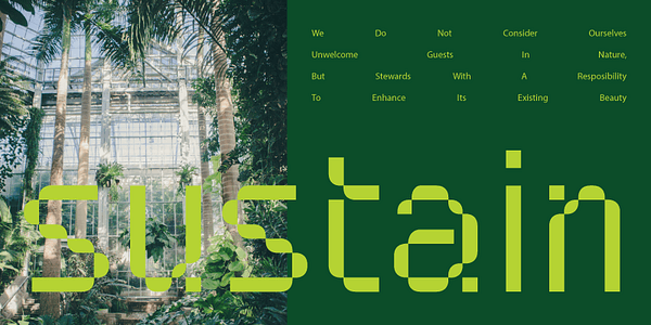 Card displaying Fuuld typeface in various styles